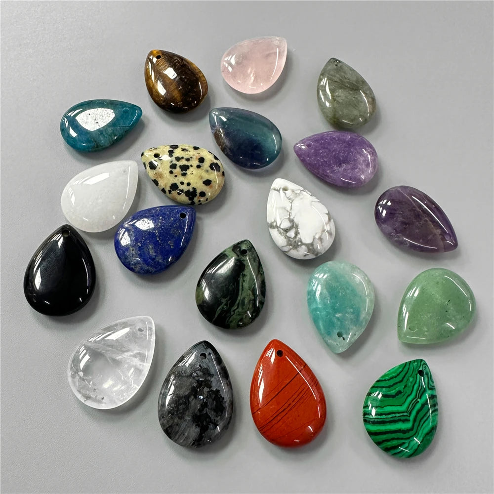 Pendentif en Pierre Naturelle, Goutte d'Eau