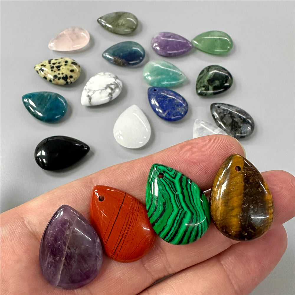 Pendentif en Pierre Naturelle, Goutte d'Eau
