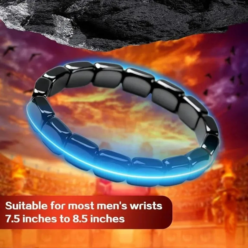 Bracelet Hématite Noire pour Homme
