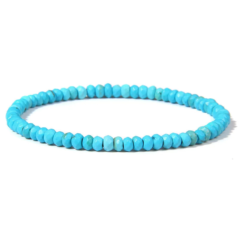 Bracelet en Turquoise Naturelle, Style Bohème