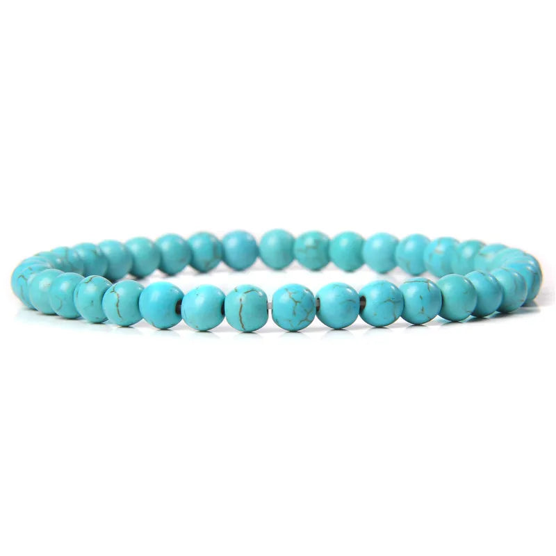 Bracelet en Turquoise Naturelle, Style Bohème