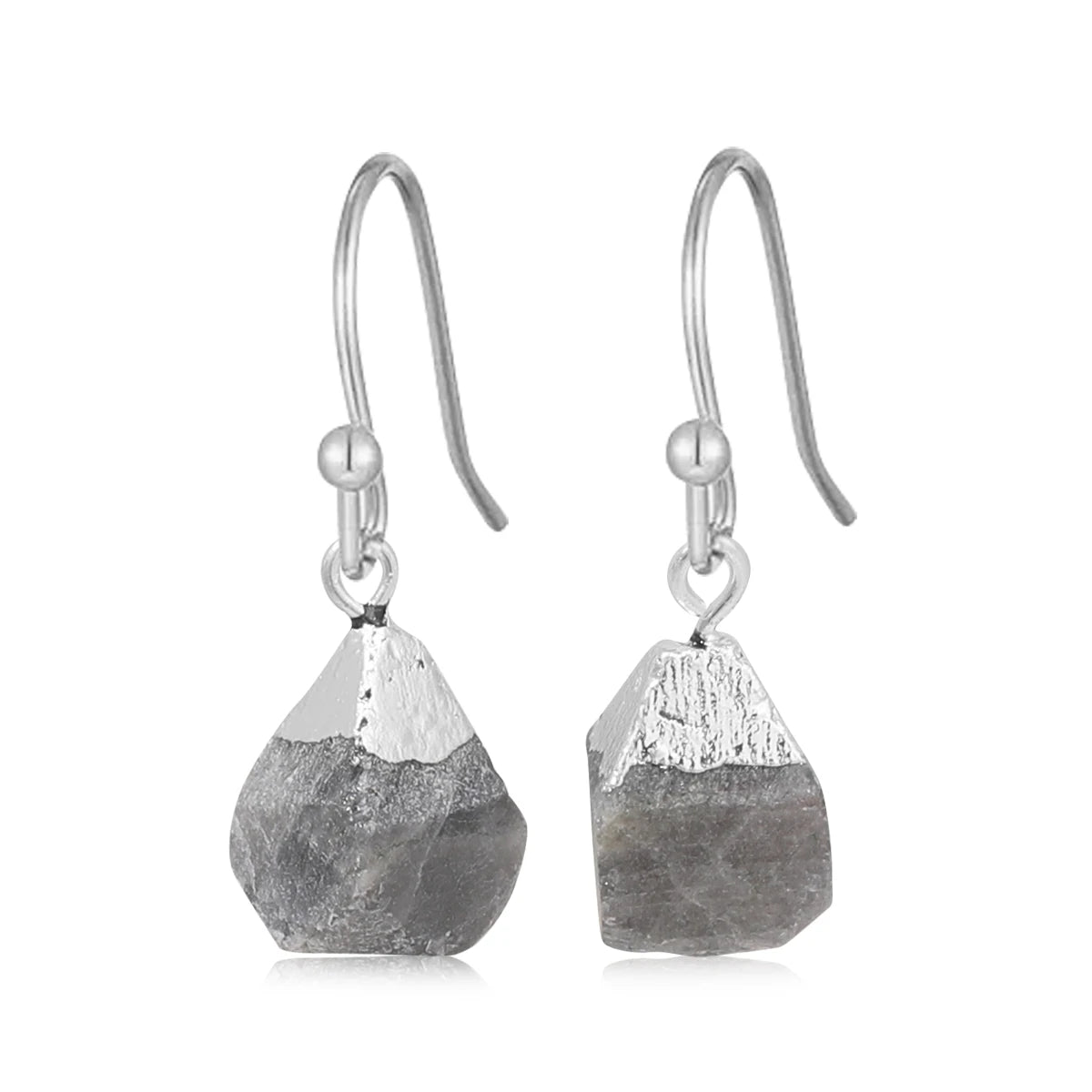 Boucles d'Oreilles en Pierre Naturelle Brute
