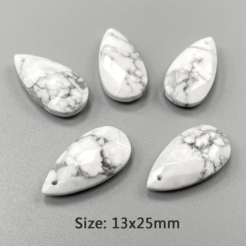 Pendentif en Pierre Naturelle, Goutte d'Eau