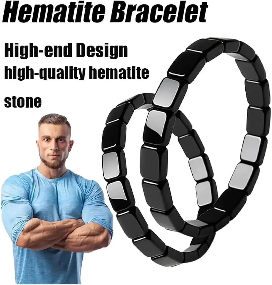 Bracelet Hématite Noire pour Homme