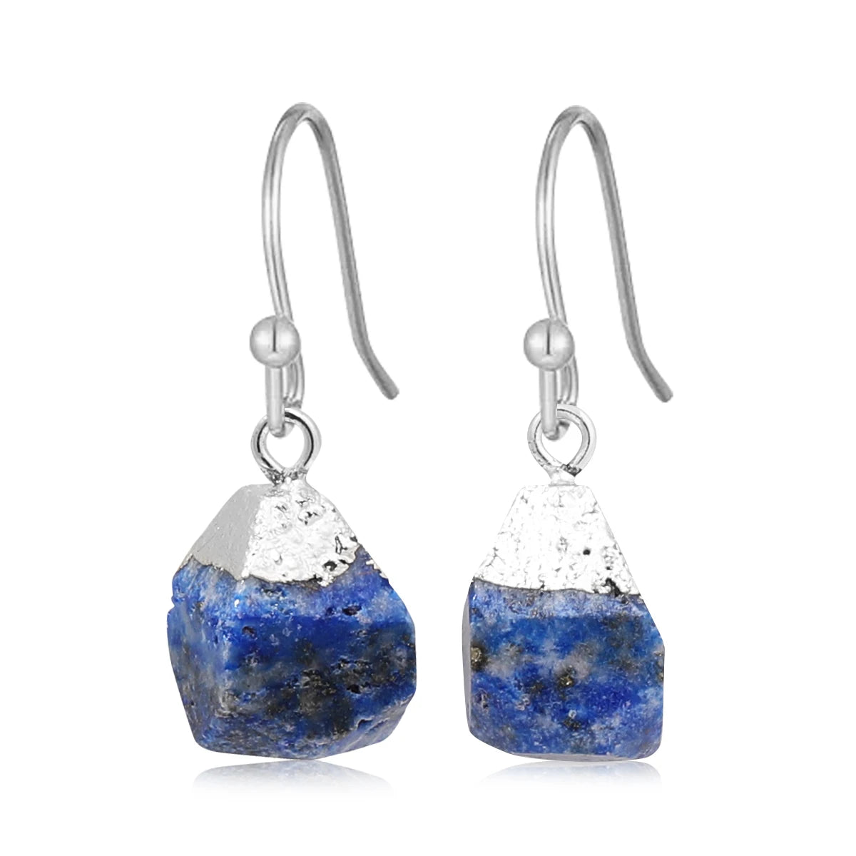 Boucles d'Oreilles en Pierre Naturelle Brute
