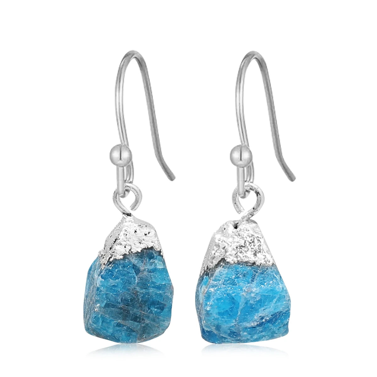 Boucles d'Oreilles en Pierre Naturelle Brute