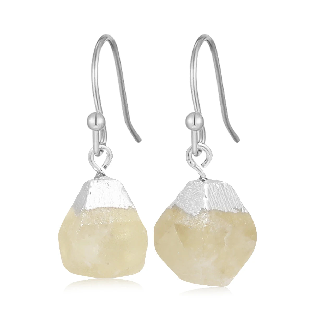 Boucles d'Oreilles en Pierre Naturelle Brute