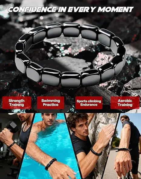 Bracelet Hématite Noire pour Homme