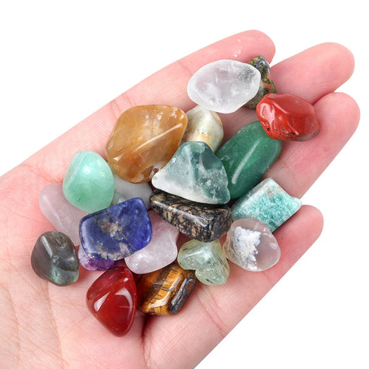 Coffret de 20 Pierres Naturelles Assorties, Chakra