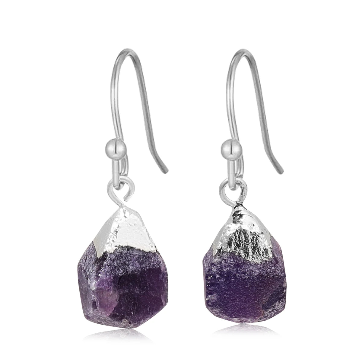 Boucles d'Oreilles en Pierre Naturelle Brute
