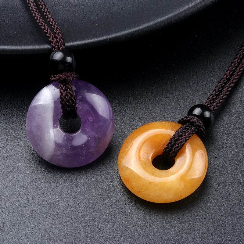 Pendentif Porte-Bonheur en Pierre Naturelle, 20mm