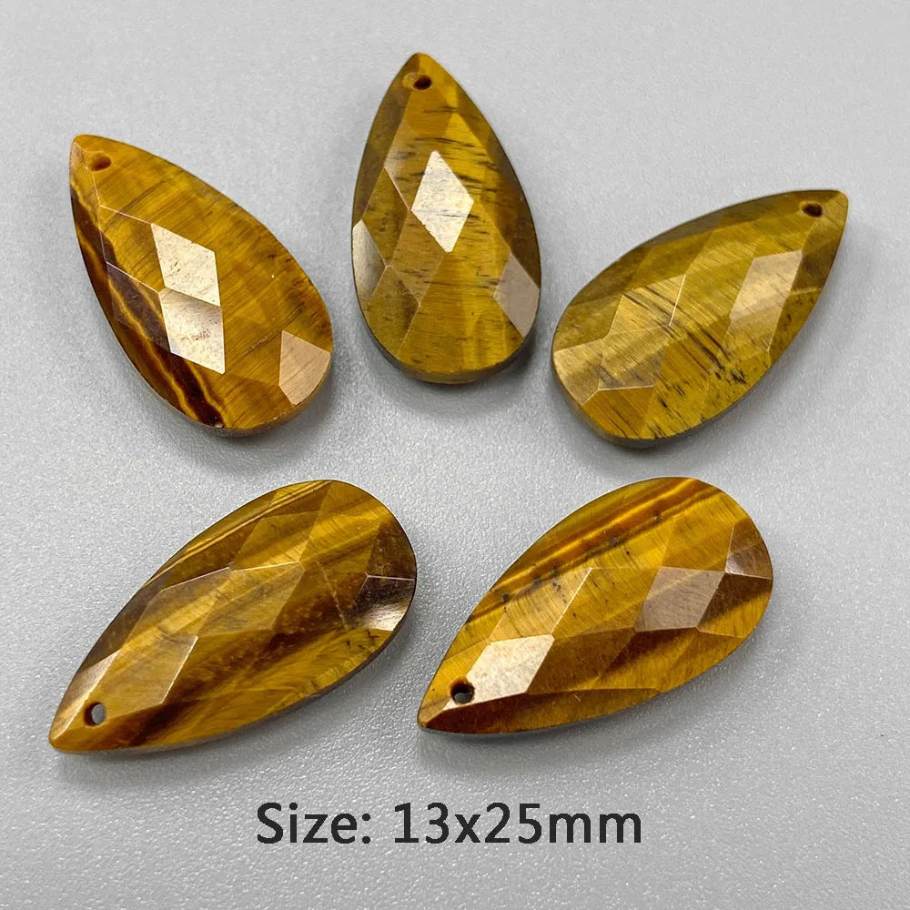 Pendentif en Pierre Naturelle, Goutte d'Eau