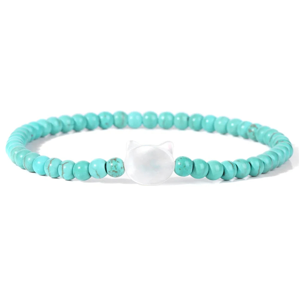 Bracelet en Turquoise Naturelle, Style Bohème