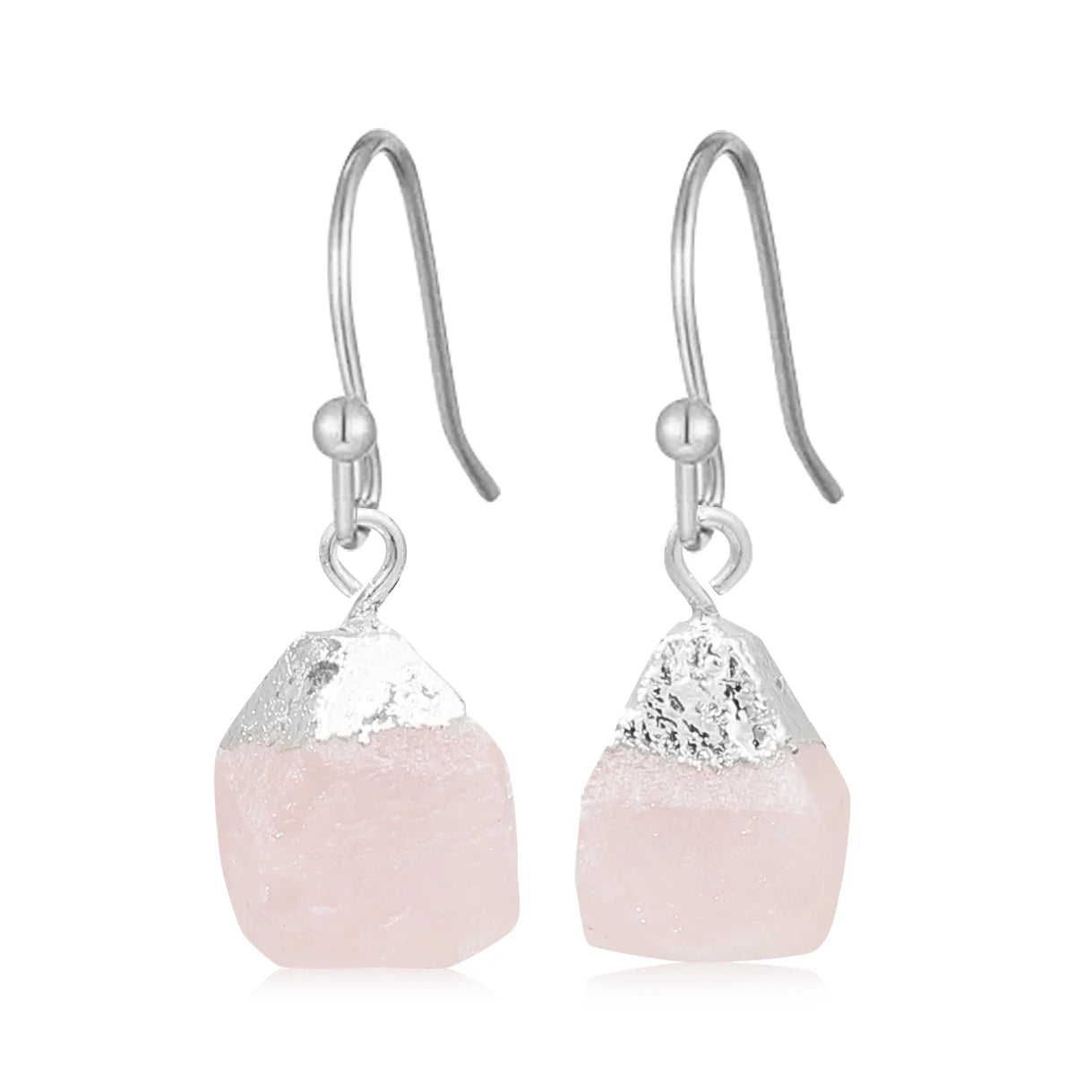 Boucles d'Oreilles en Pierre Naturelle Brute