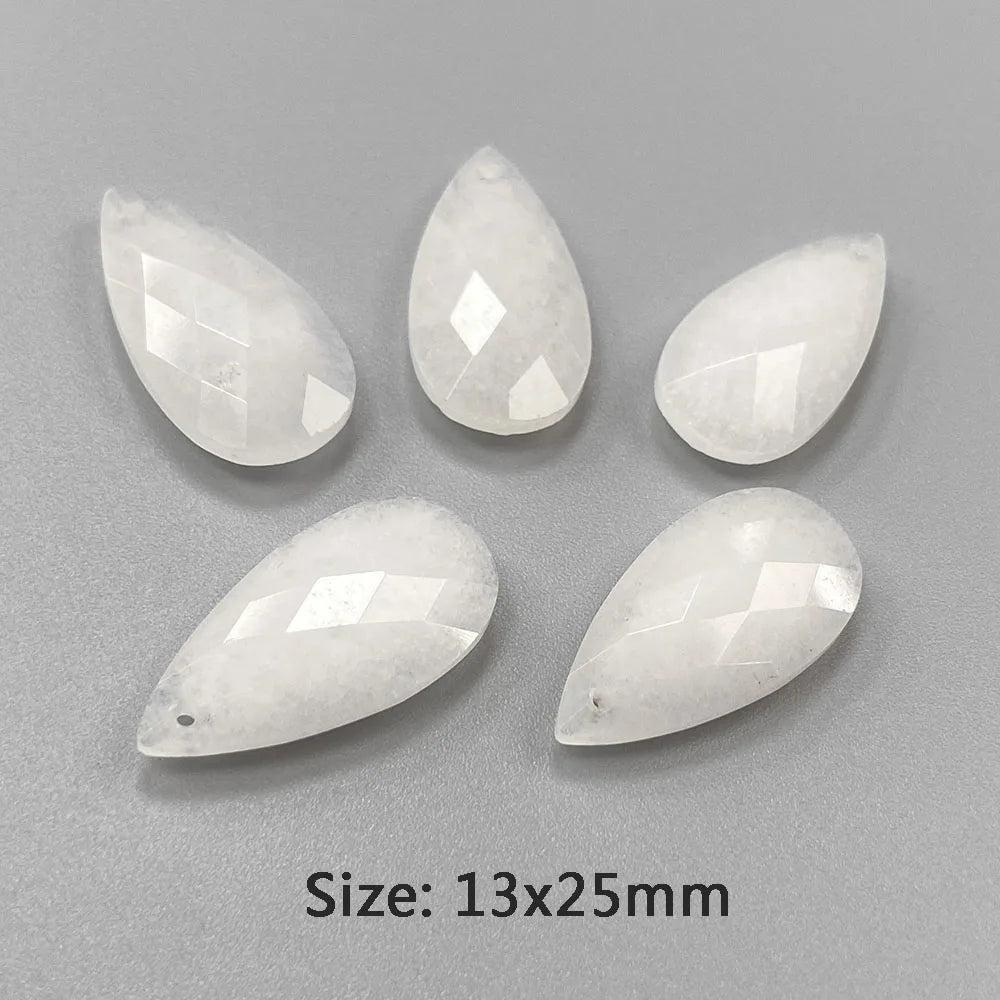 Pendentif en Pierre Naturelle, Goutte d'Eau