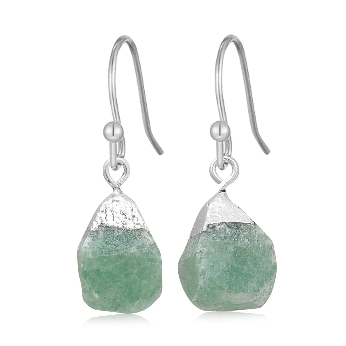Boucles d'Oreilles en Pierre Naturelle Brute