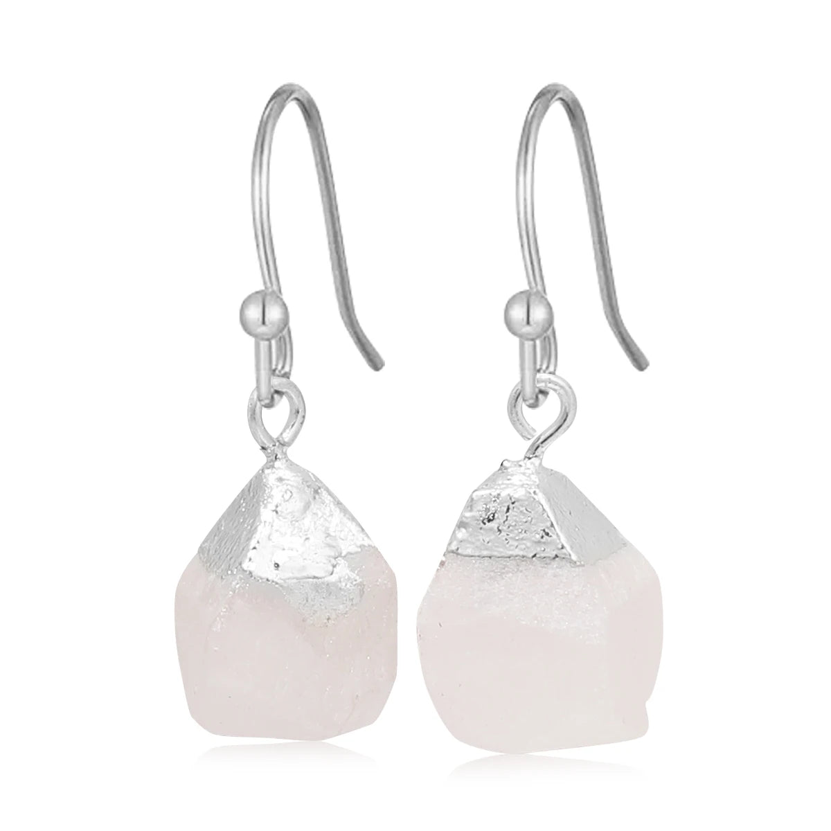 Boucles d'Oreilles en Pierre Naturelle Brute