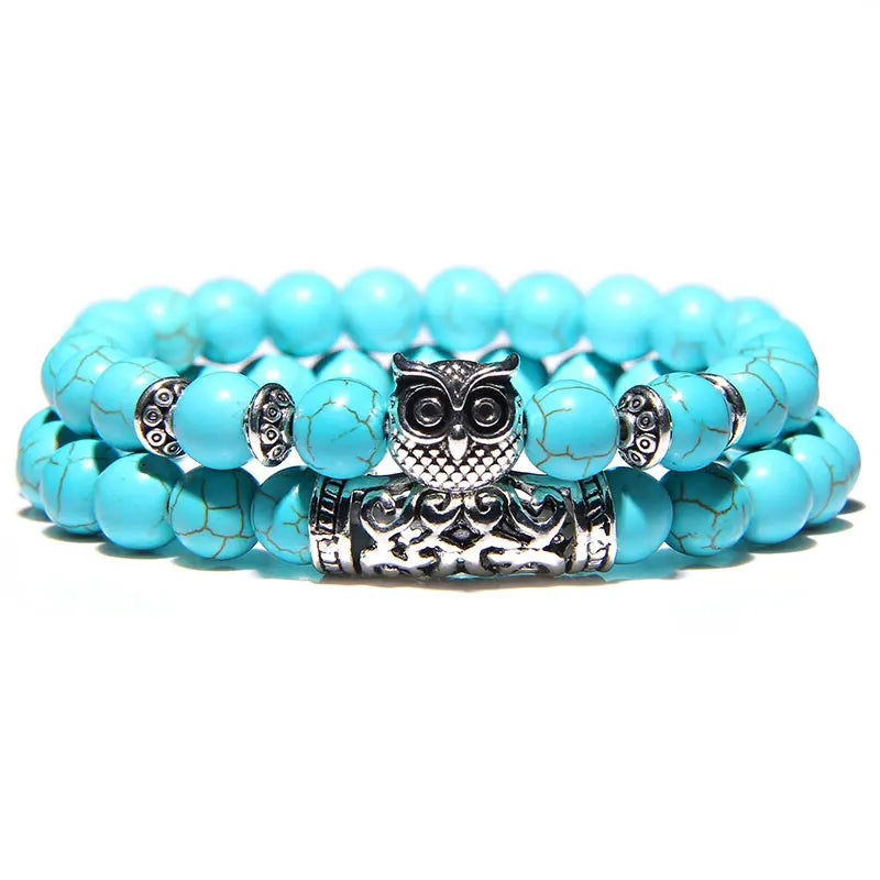 Bracelet en Turquoise Naturelle, Style Bohème