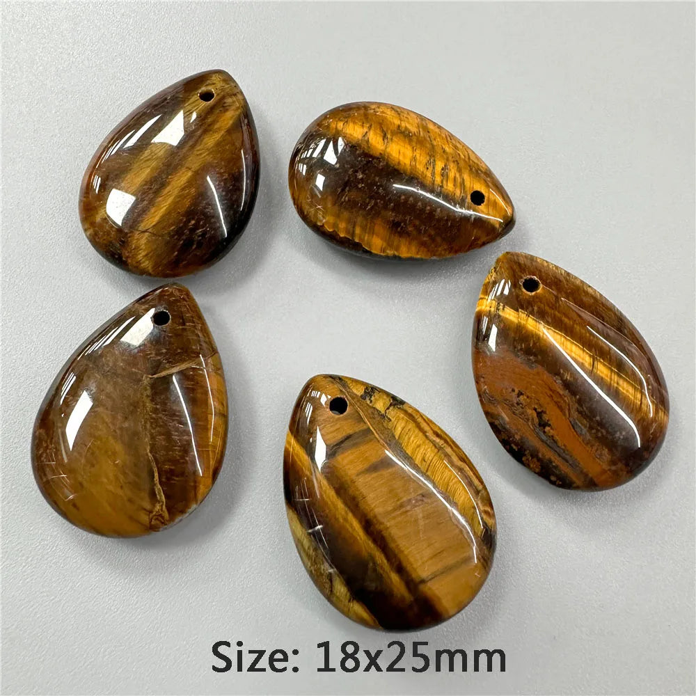 Pendentif en Pierre Naturelle, Goutte d'Eau