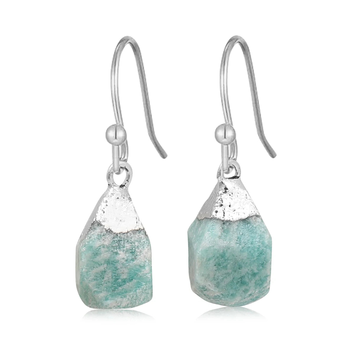 Boucles d'Oreilles en Pierre Naturelle Brute
